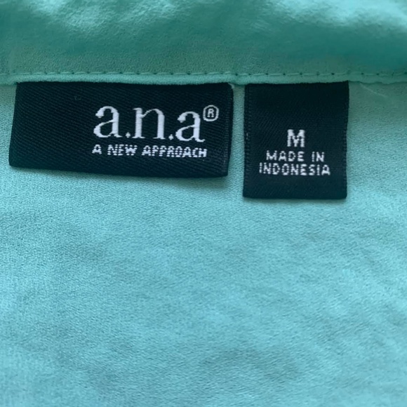 Women's Teal 3/4 Sleeve Dress Top - Picture 3 of 7